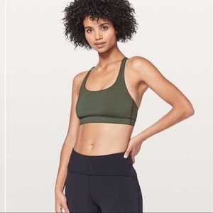 lululemon energy bra-camo green